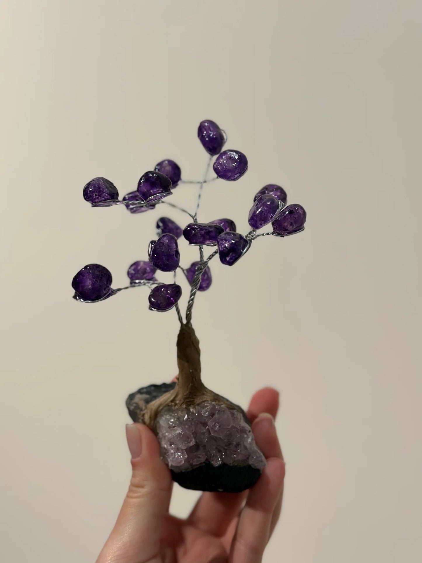 Tree - Purple Dyed Crystal