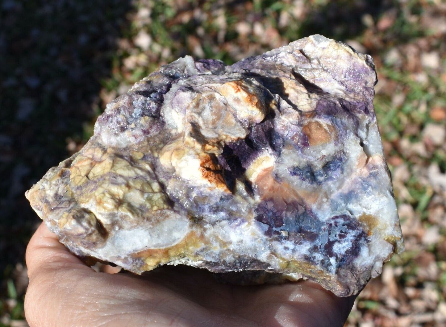 1.40 LB TIFFANY STONE ROUGH, BERTRANDITE, OPALIZED FLUORITE Utah (R-RTE)