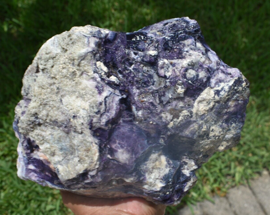 10.50 LB PURPLE TIFFANY STONE ROUGH, OPALIZED FLUORITE Utah (R-WEY)