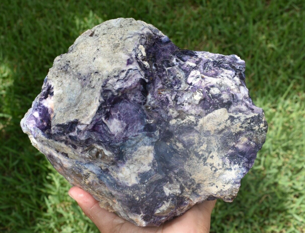 10.50 LB PURPLE TIFFANY STONE ROUGH, OPALIZED FLUORITE Utah (R-WEY)