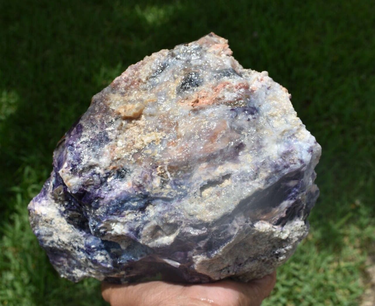 10.50 LB PURPLE TIFFANY STONE ROUGH, OPALIZED FLUORITE Utah (R-WEY)