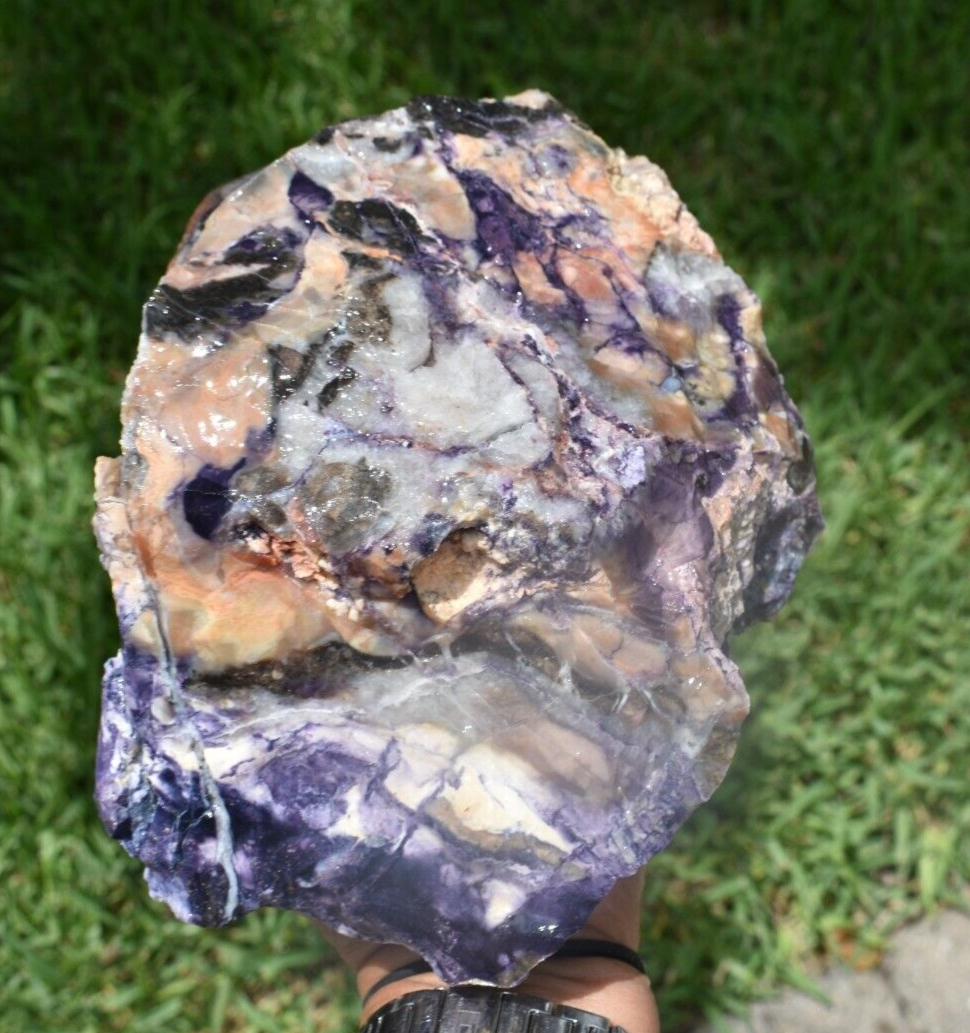 10.50 LB PURPLE TIFFANY STONE ROUGH, OPALIZED FLUORITE Utah (R-WEY)