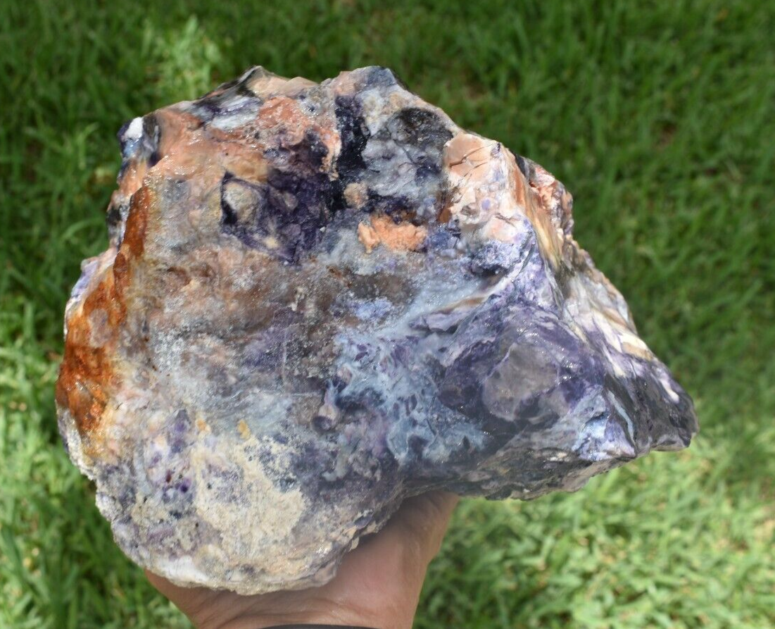 10.50 LB PURPLE TIFFANY STONE ROUGH, OPALIZED FLUORITE Utah (R-WEY)