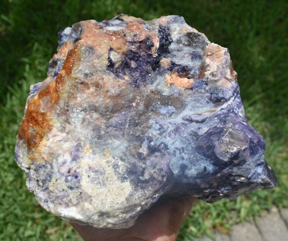 10.50 LB PURPLE TIFFANY STONE ROUGH, OPALIZED FLUORITE Utah (R-WEY)