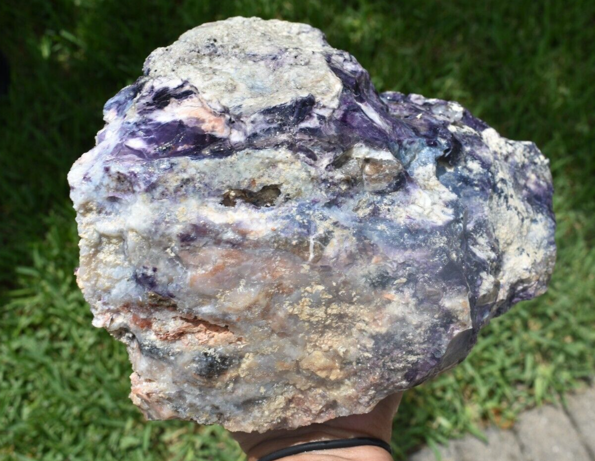 10.50 LB PURPLE TIFFANY STONE ROUGH, OPALIZED FLUORITE Utah (R-WEY)