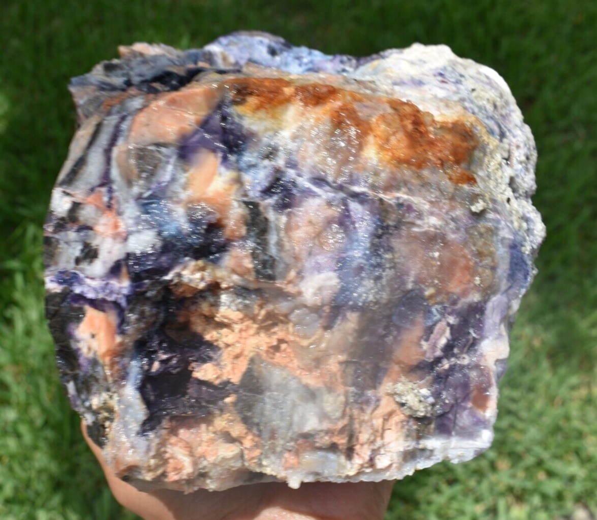 10.50 LB PURPLE TIFFANY STONE ROUGH, OPALIZED FLUORITE Utah (R-WEY)