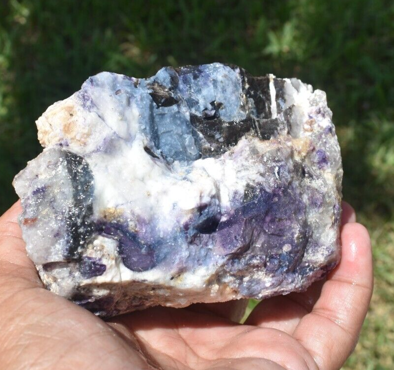 2.01 LB TIFFANY STONE ROUGH, BERTRANDITE, OPALIZED FLUORITE Utah (R-AXC)