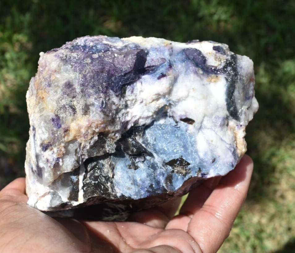 2.01 LB TIFFANY STONE ROUGH, BERTRANDITE, OPALIZED FLUORITE Utah (R-AXC)