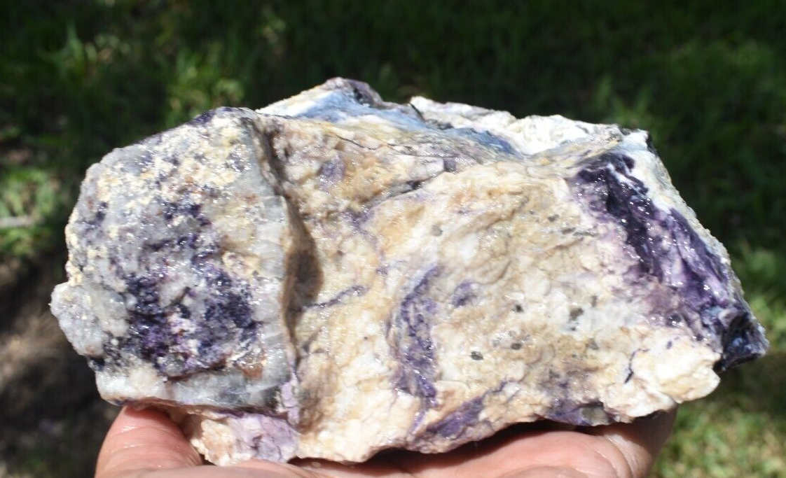 2.01 LB TIFFANY STONE ROUGH, BERTRANDITE, OPALIZED FLUORITE Utah (R-AXC)