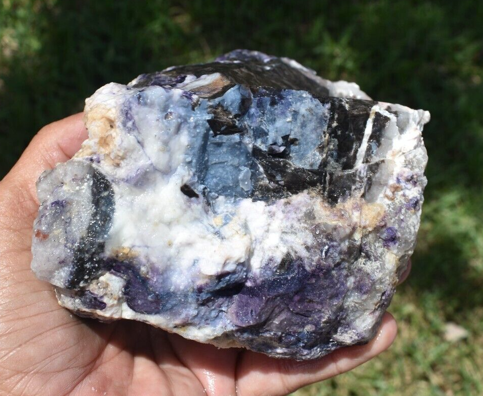 2.01 LB TIFFANY STONE ROUGH, BERTRANDITE, OPALIZED FLUORITE Utah (R-AXC)