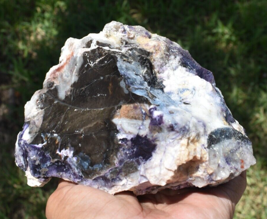 2.01 LB TIFFANY STONE ROUGH, BERTRANDITE, OPALIZED FLUORITE Utah (R-AXC)