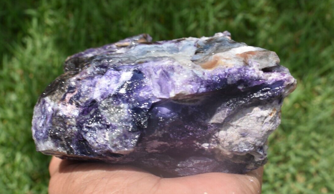 2.12 LB TIFFANY STONE ROUGH, OPALIZED FLUORITE Utah (R-TGT)