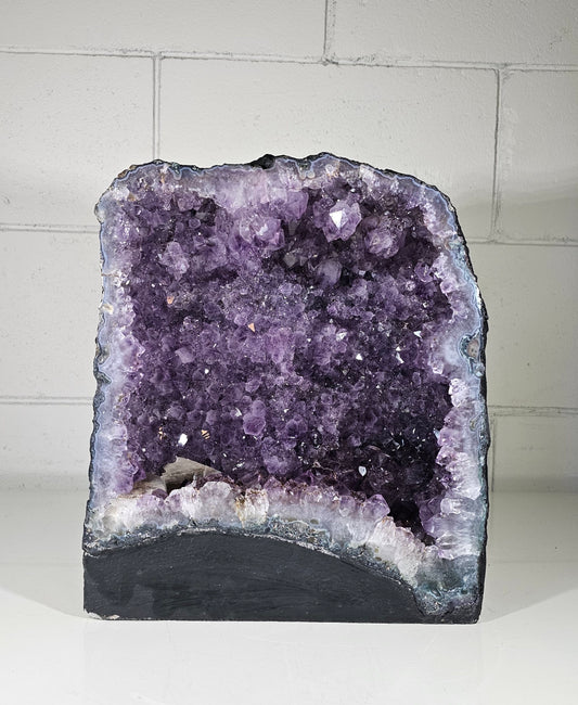 36.39 LB Natural Amethyst Cathedral Quartz Crystal Druzy Purple  (A36)