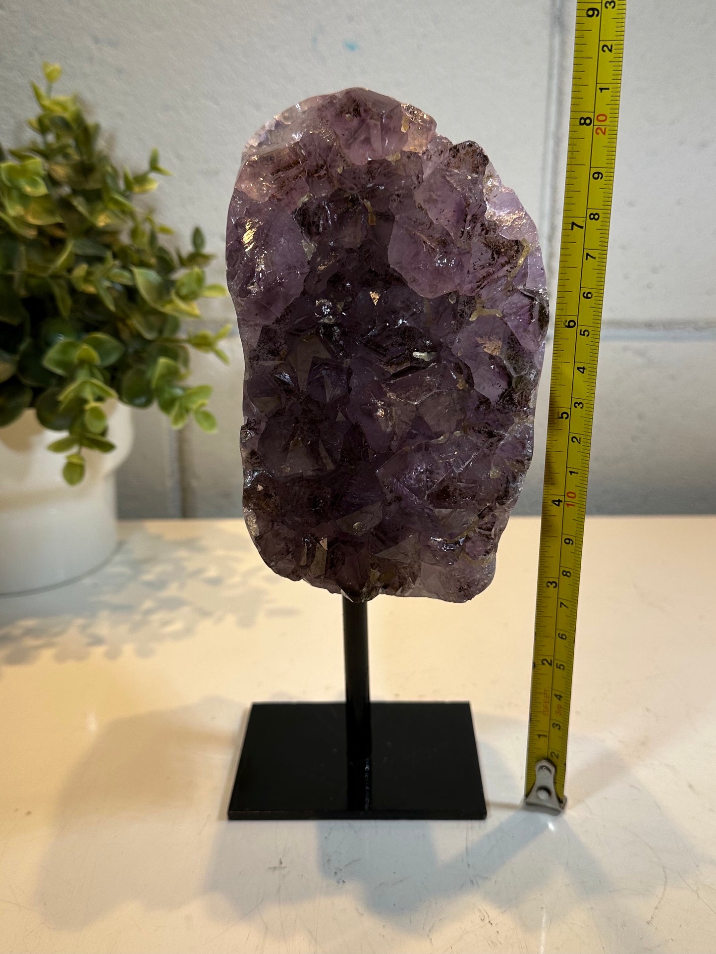 4.75 Lb AAA Natural Amethyst Quartz Crystal Druzy on Stand (A53)