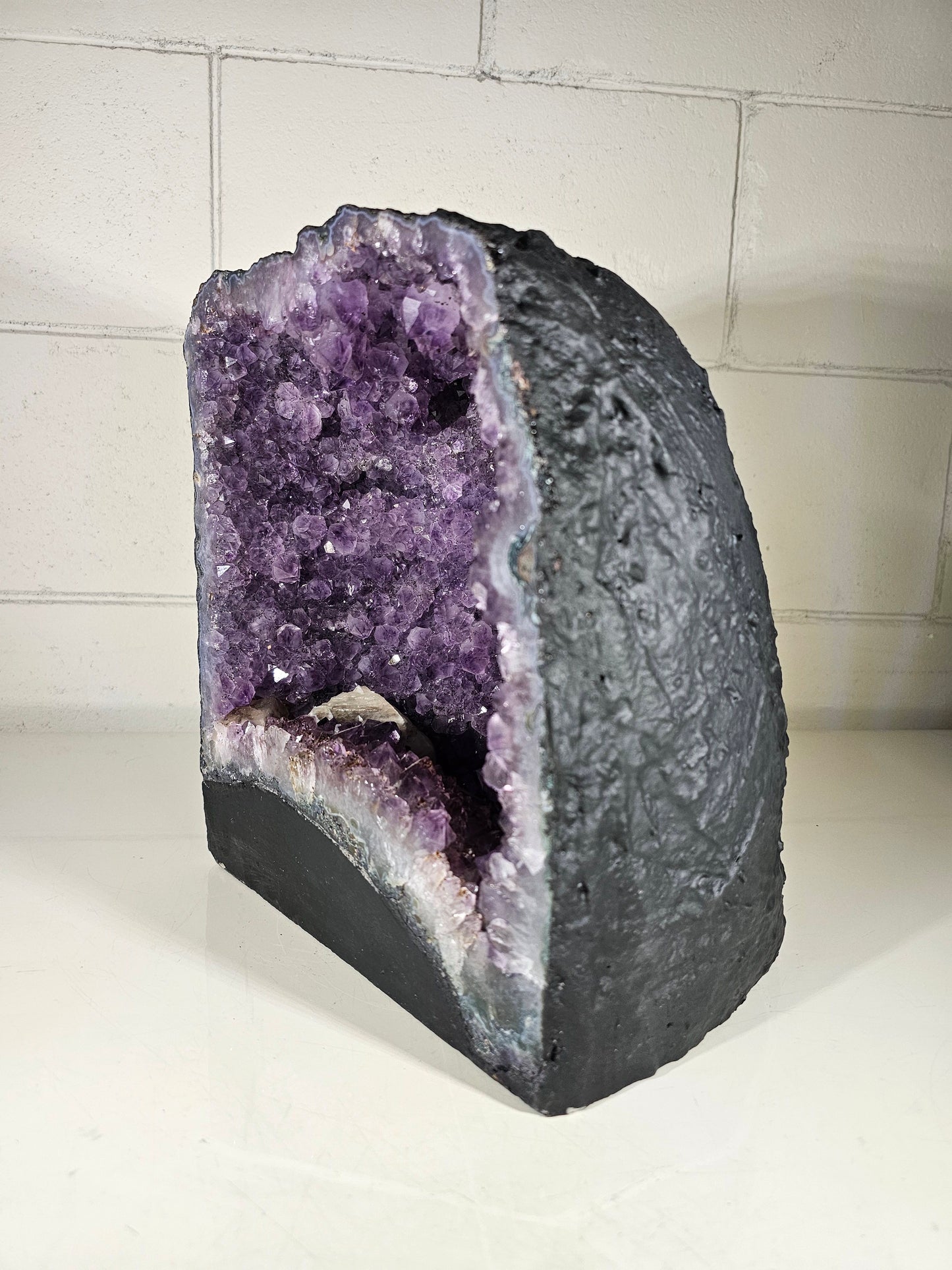 36.39 LB Natural Amethyst Cathedral Quartz Crystal Druzy Purple  (A36)