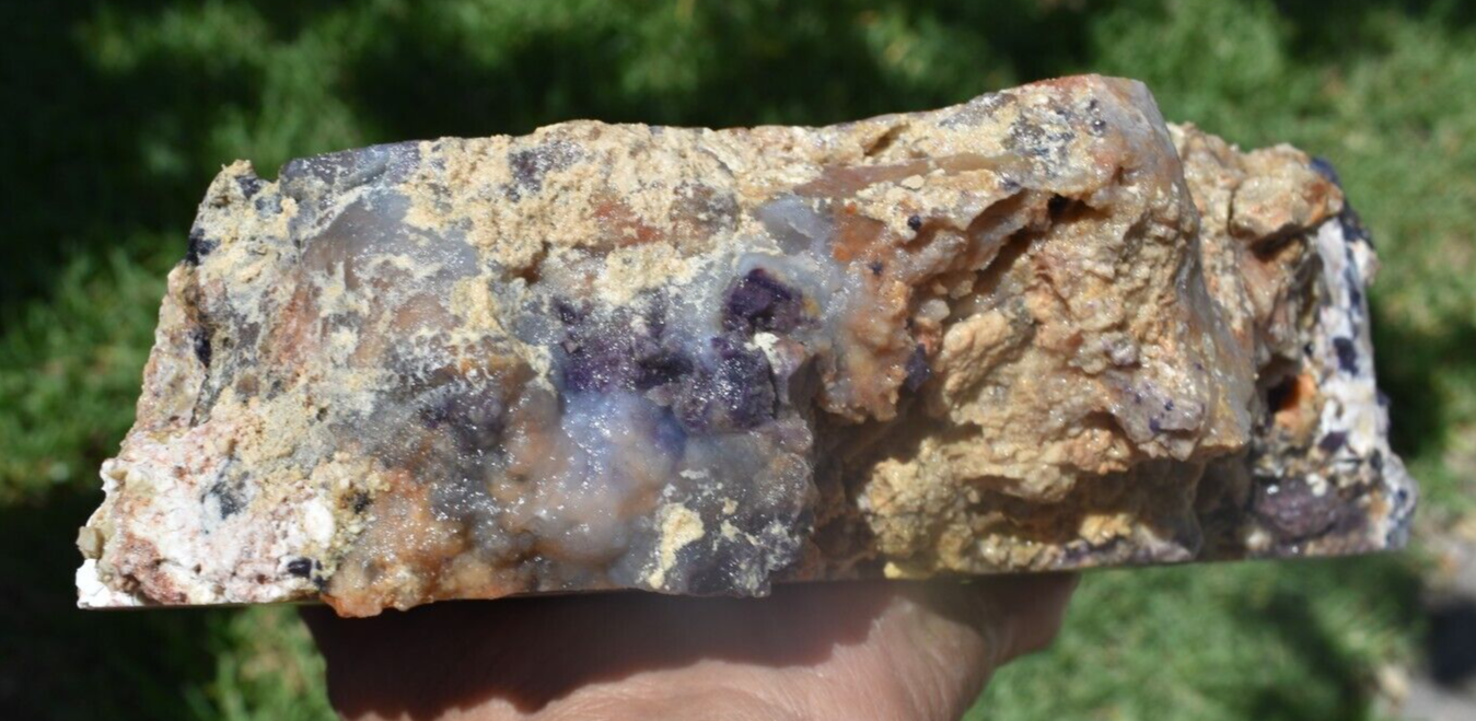 4.60 LB TIFFANY STONE ROUGH, BERTRANDITE, OPALIZED FLUORITE Utah (R-KJY)