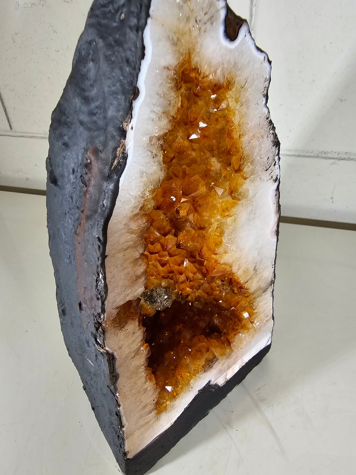 16.4 LB AAA CITRINE Cathedral Quartz Crystal Druzy  (A25)