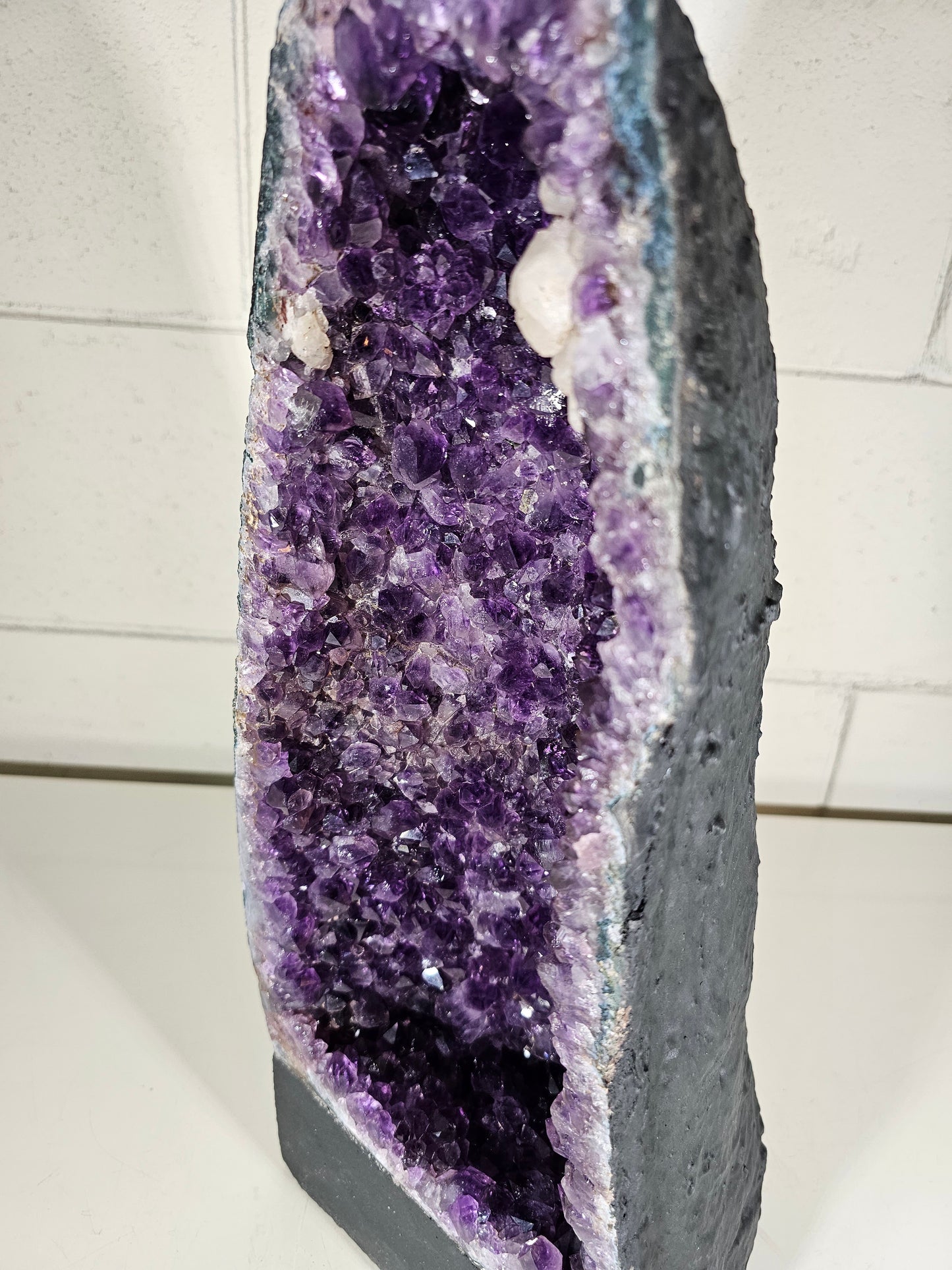 24 LB AAA Natural Amethyst Cathedral Quartz Crystal Druzy Large Dark Purple  (A35)