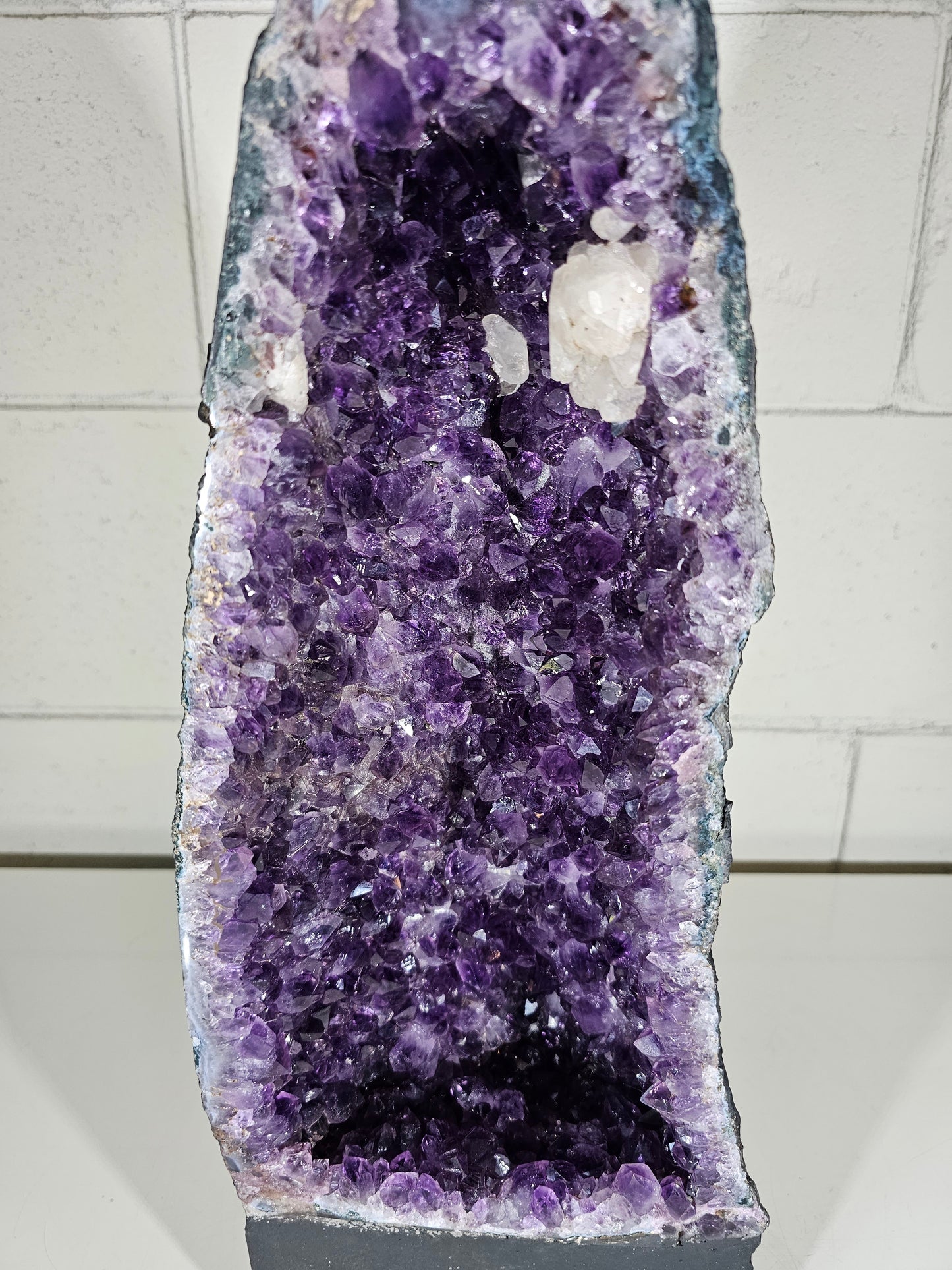 24 LB AAA Natural Amethyst Cathedral Quartz Crystal Druzy Large Dark Purple  (A35)