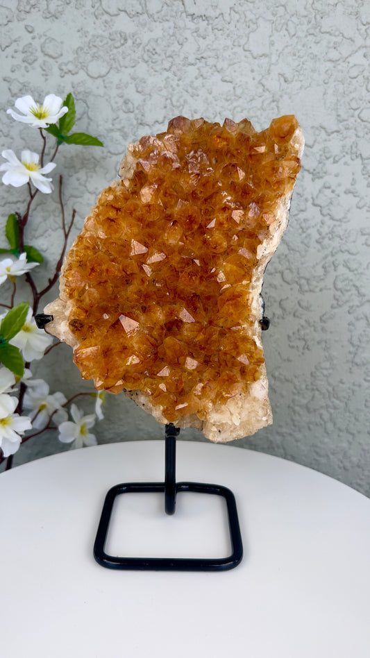 Natural Citrine on Stand - A00014