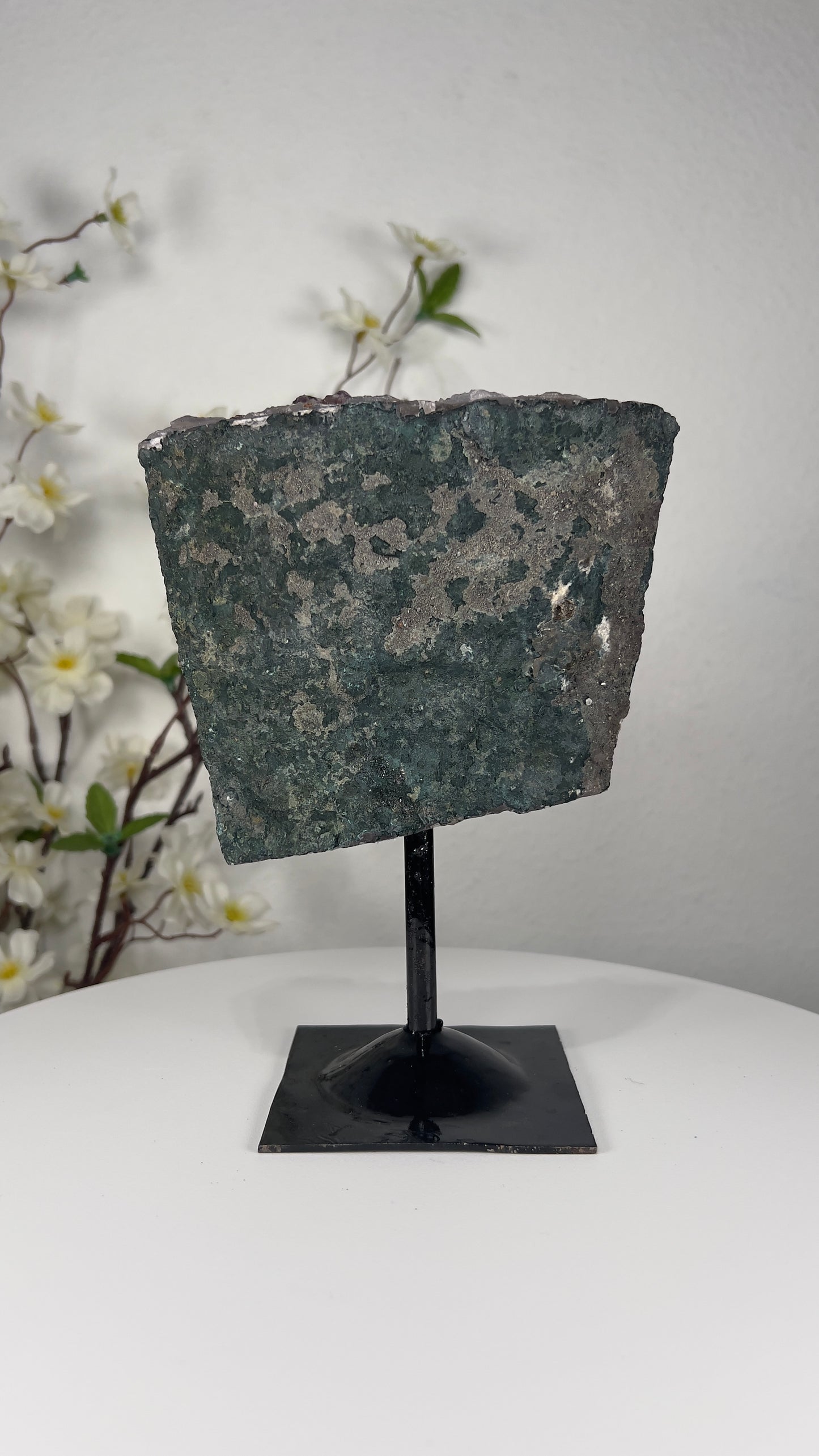 Natural Amethyst Rutilated on Stand - A00022