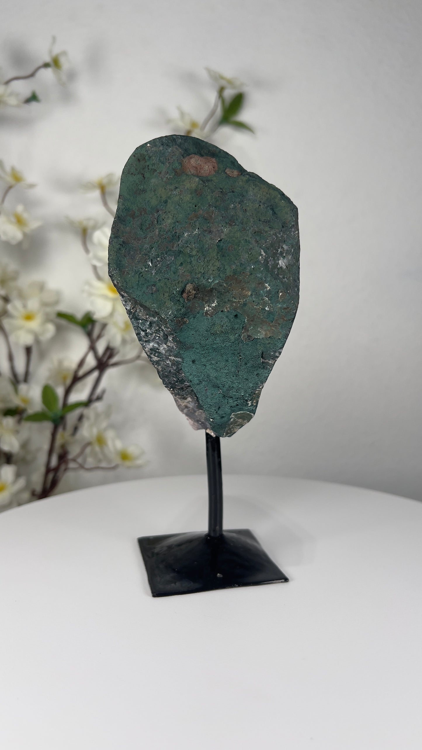 Natural Pink Amethyst on Stand - A00027