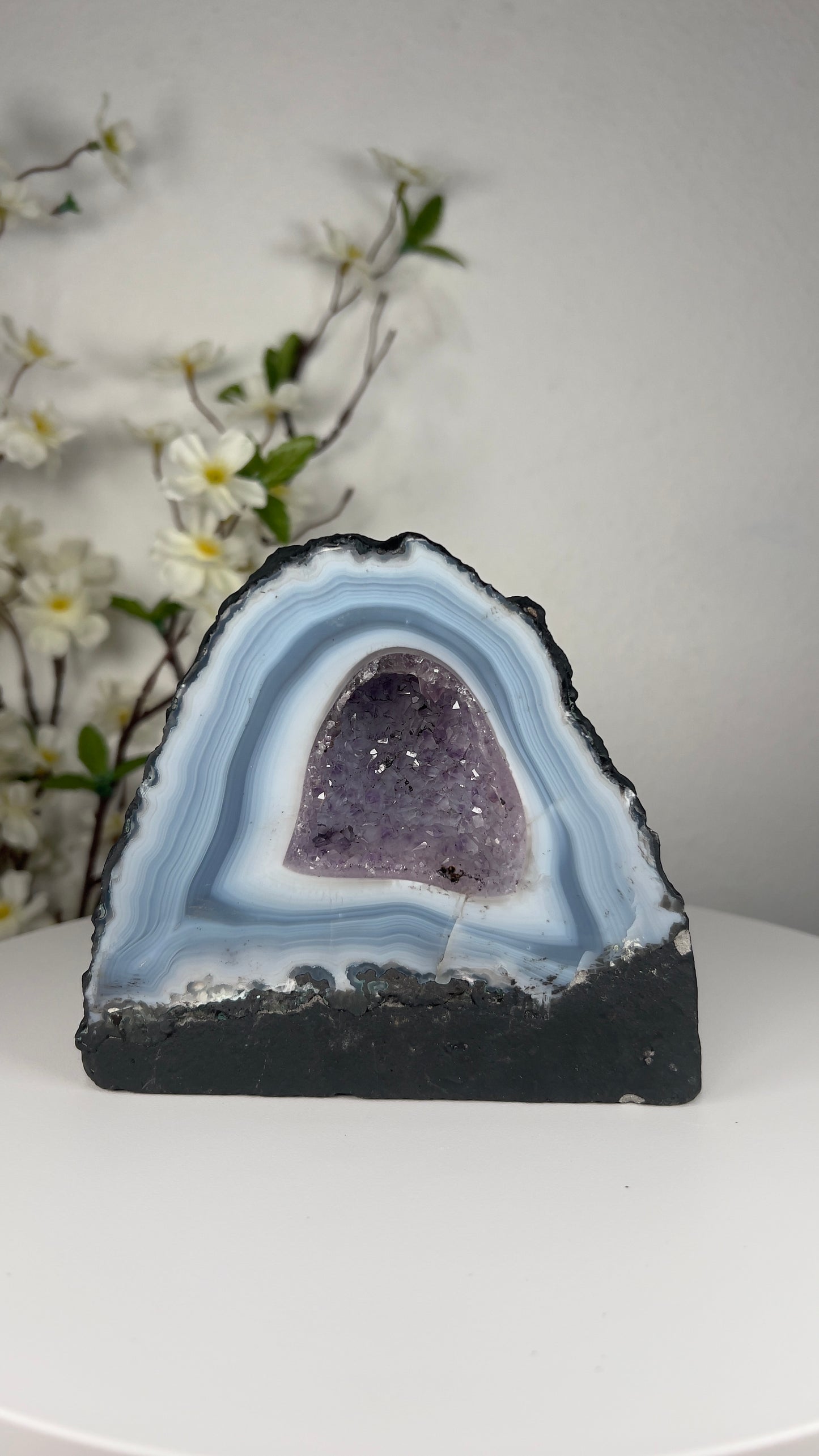 Amethyst Cathedral With Agate - A00023