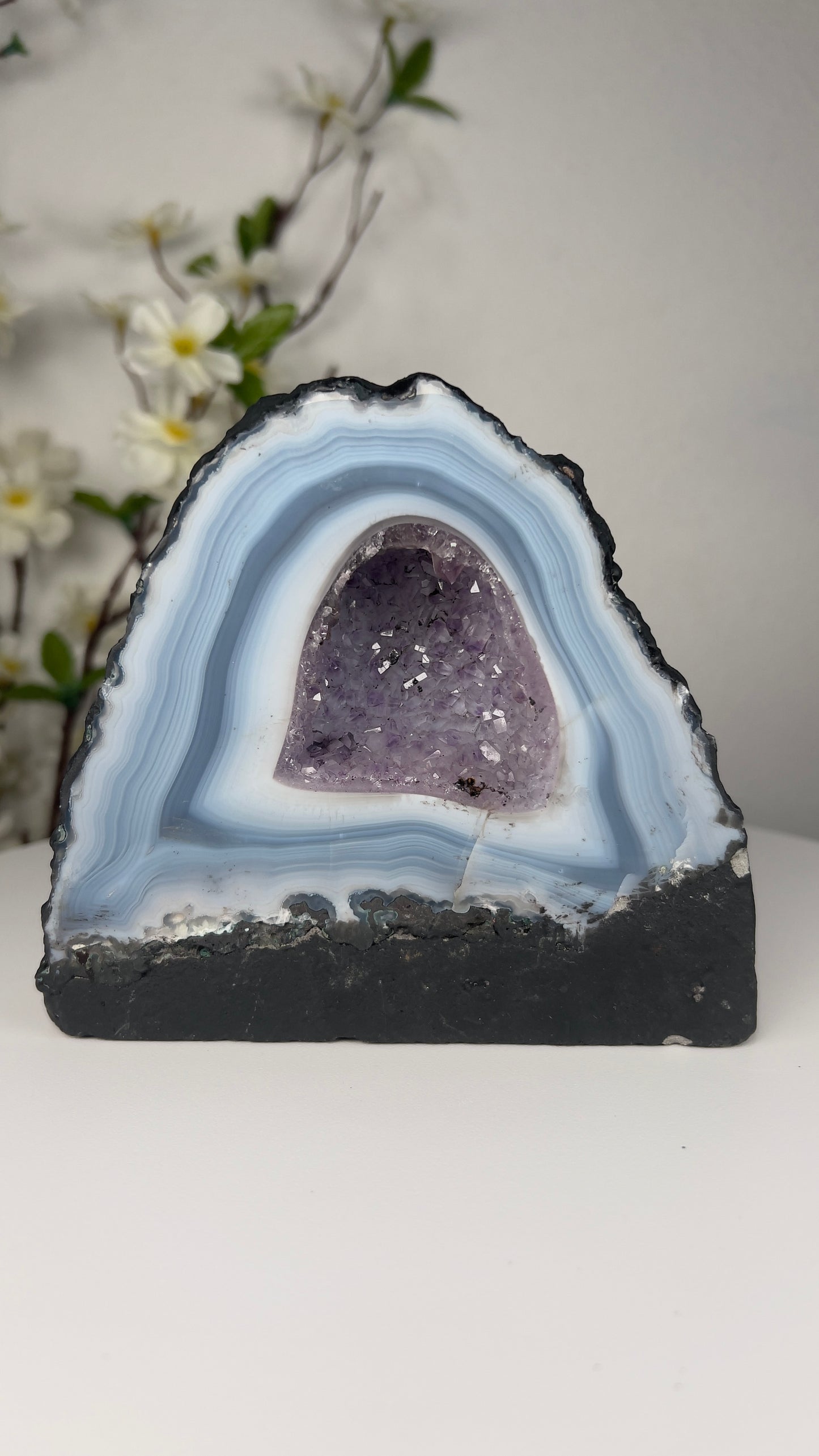 Amethyst Cathedral With Agate - A00023