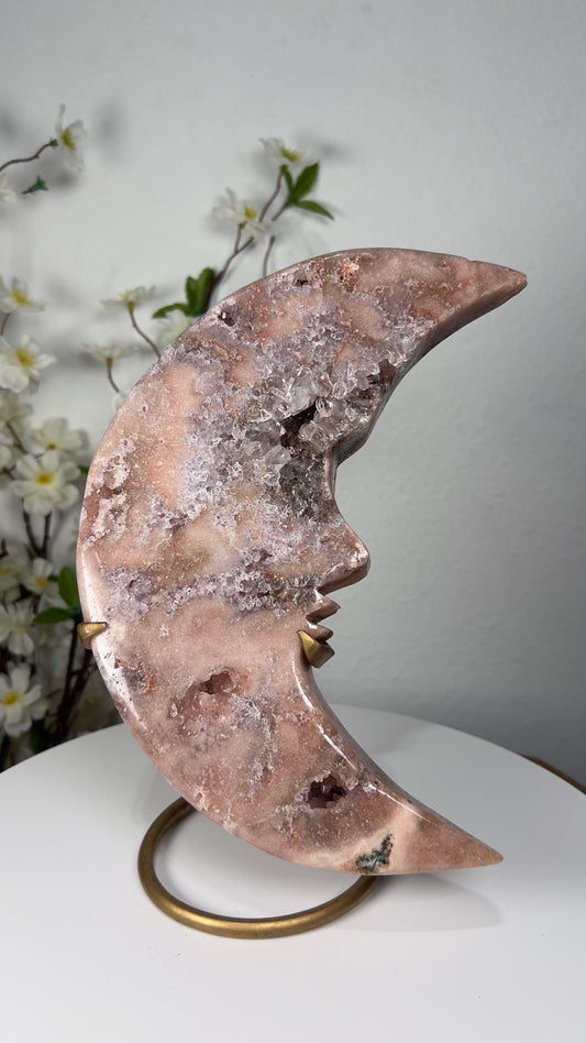 Natural Pink Amethyst on Stand - A00024