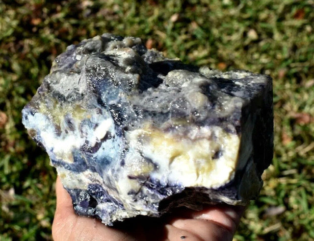 2.56 LB AAA OPALIZED FLUORITE TIFFANY STONE ROUGH, BERTRANDITE, (BJB)