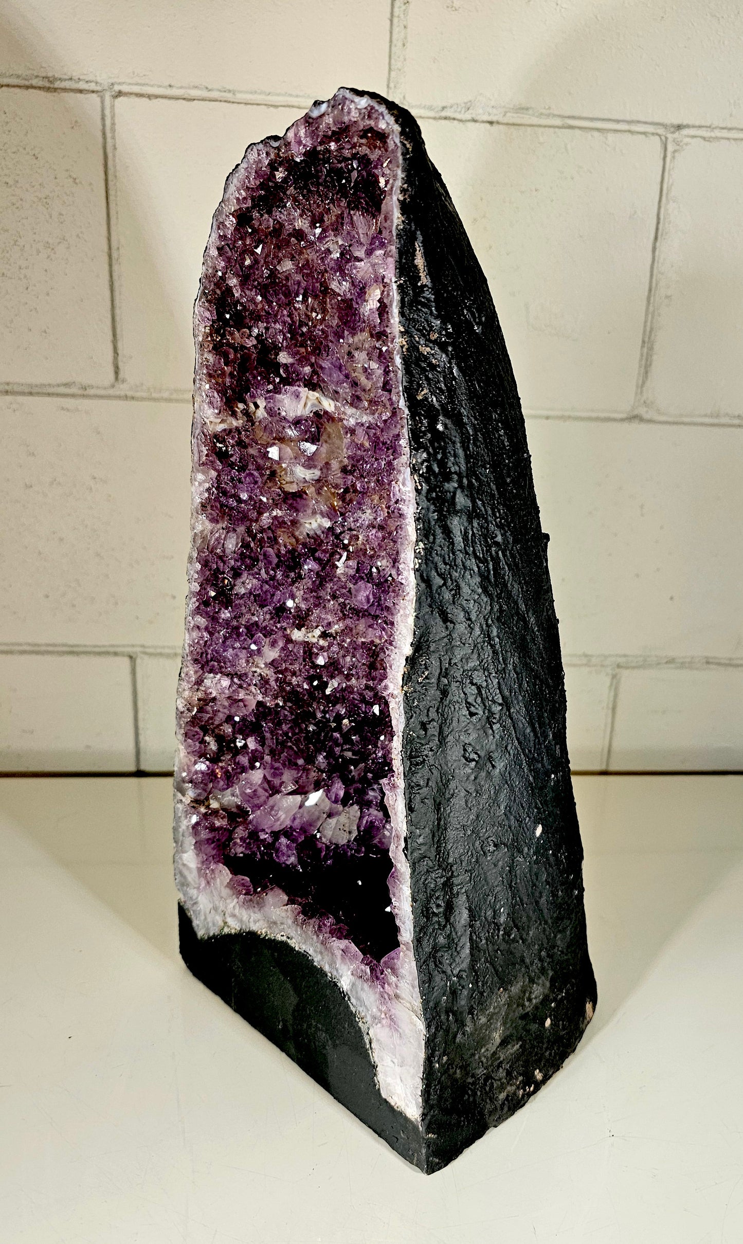 26.05 LB AAA Natural Amethyst Cathedral Quartz Crystal Druzy Large Dark Purple  (A12)