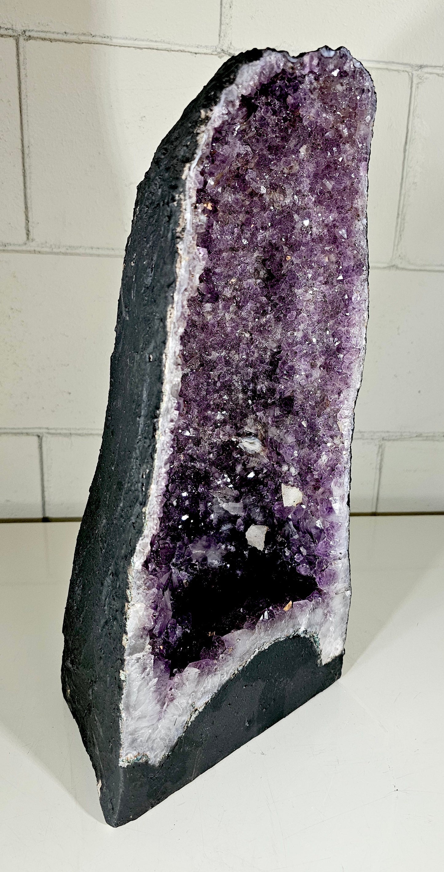 26.05 LB AAA Natural Amethyst Cathedral Quartz Crystal Druzy Large Dark Purple  (A12)