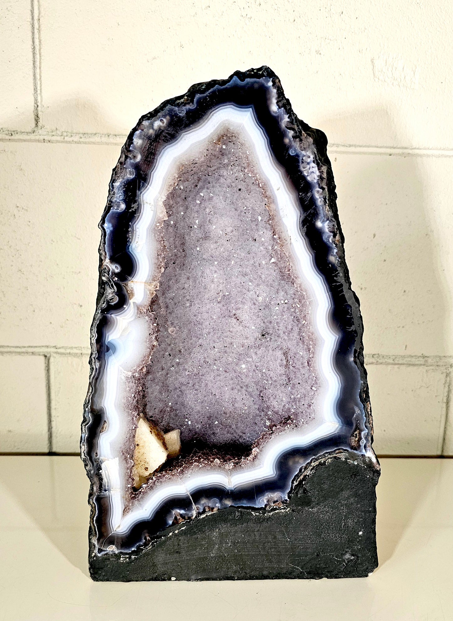 18.50 LB Natural Amethyst Cathedral Quartz Crystal Druzy Large (A1)