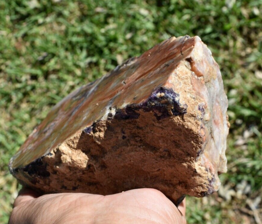 2.94 LB OPALIZED TIFFANY STONE ROUGH, Bertrandite, FLUORITE (DHG)