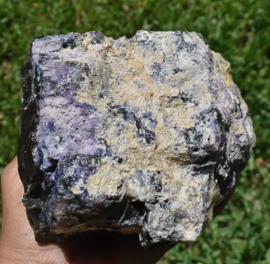 3.22 LB PURPLE TIFFANY STONE ROUGH, OPALIZED FLUORITE Utah (R-GDE)