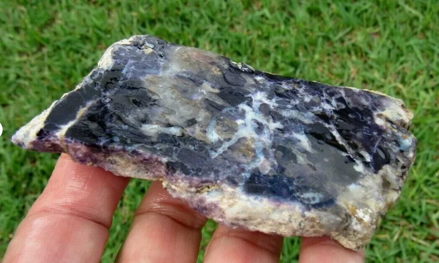 79 GM AAA PLUS TIFFANY STONE Slab, BERTRANDITE, OPALIZED FLUORITE Utah (R-CP)