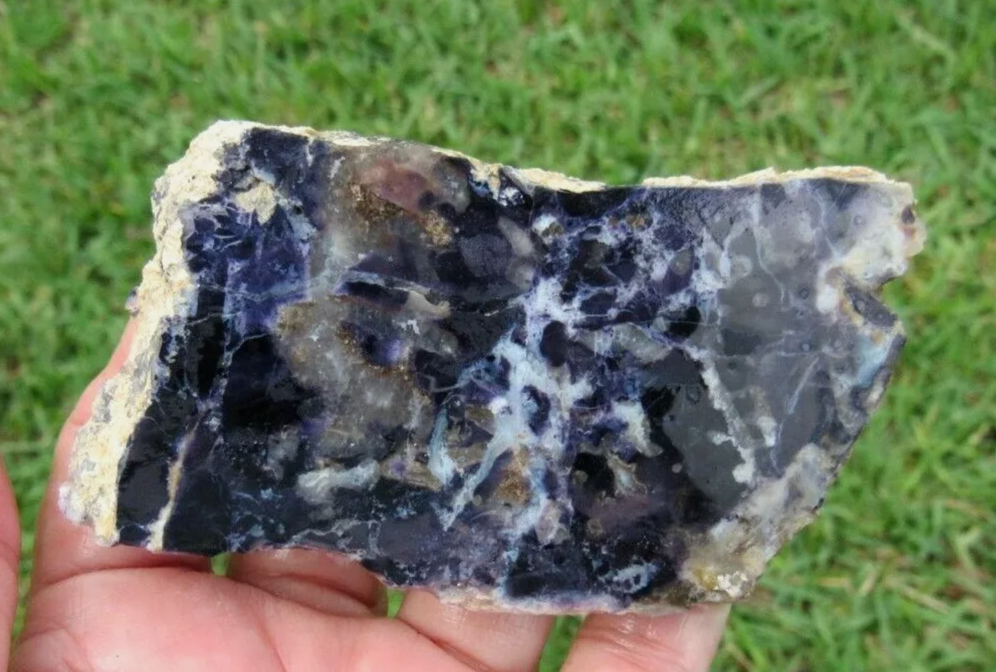 79 GM AAA PLUS TIFFANY STONE Slab, BERTRANDITE, OPALIZED FLUORITE Utah (R-CP)